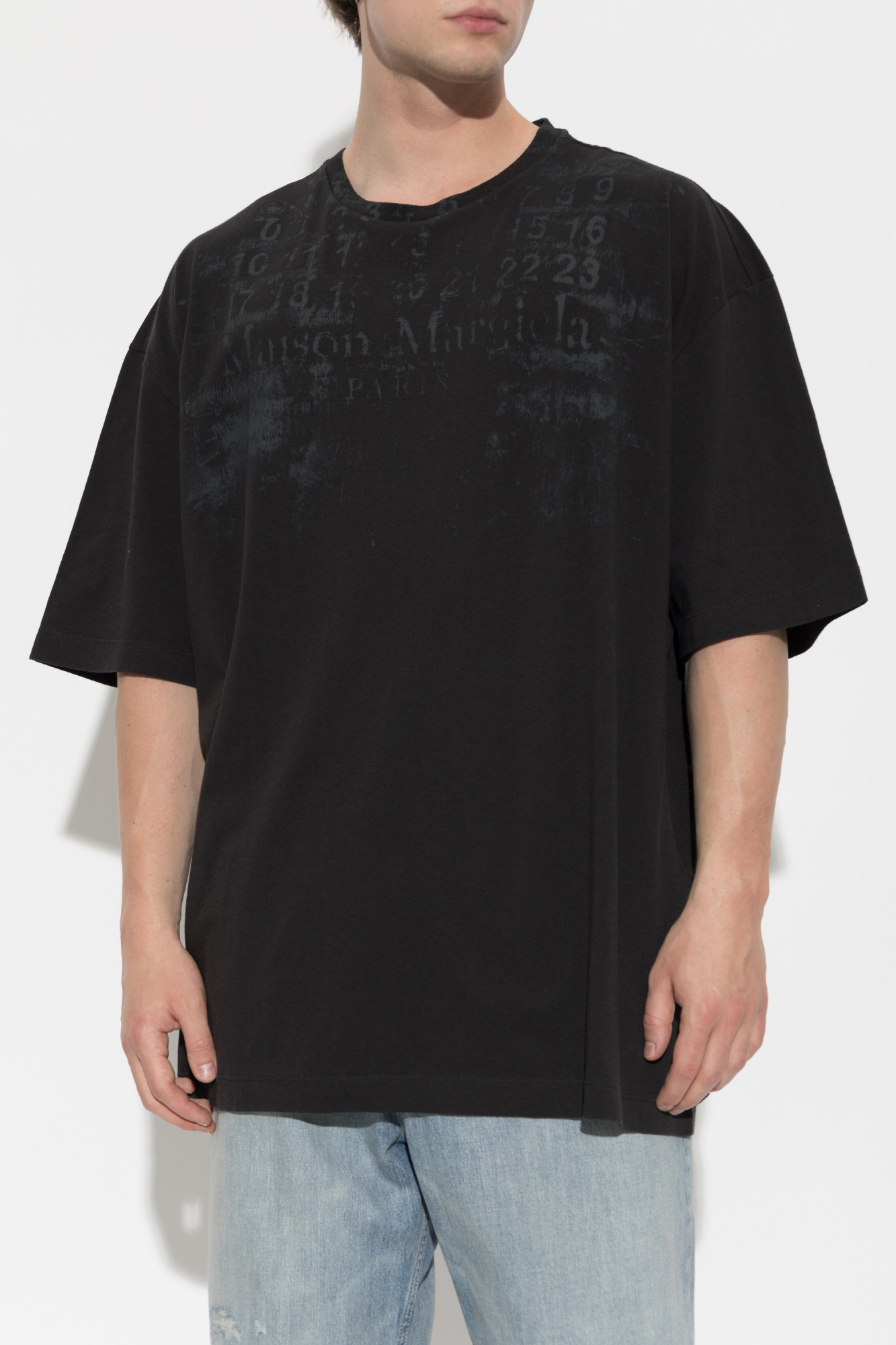 Maison Margiela クレイジーTシャツ S ブラック Black T-shirt with print Maison Margiela - Vitkac GB